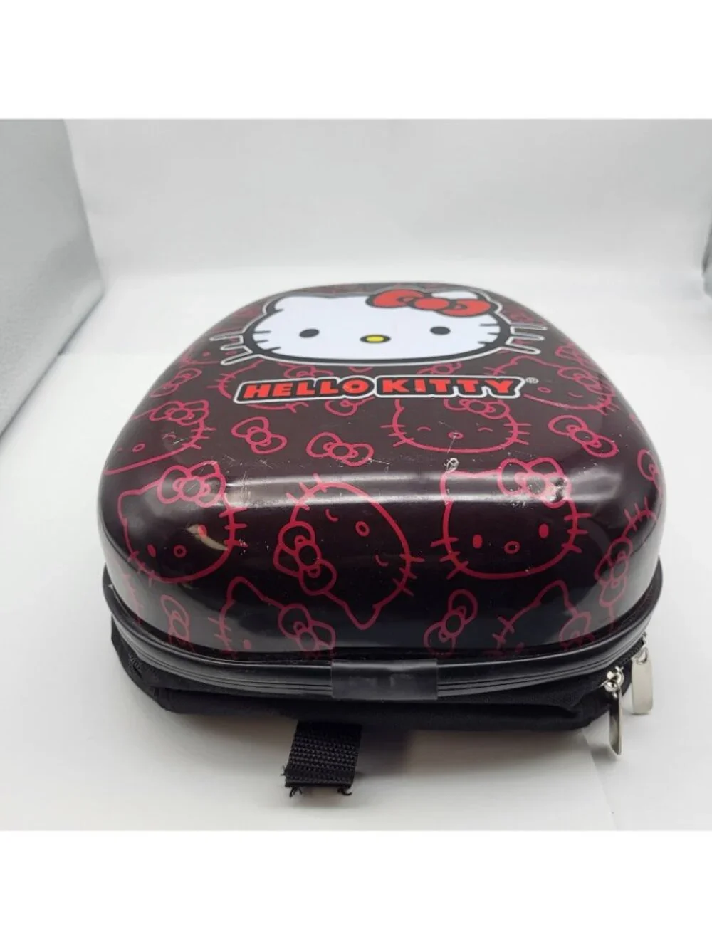 Hello Kitty Hard Shell Backpack Sanrio 2023 Pink Black youth kids size